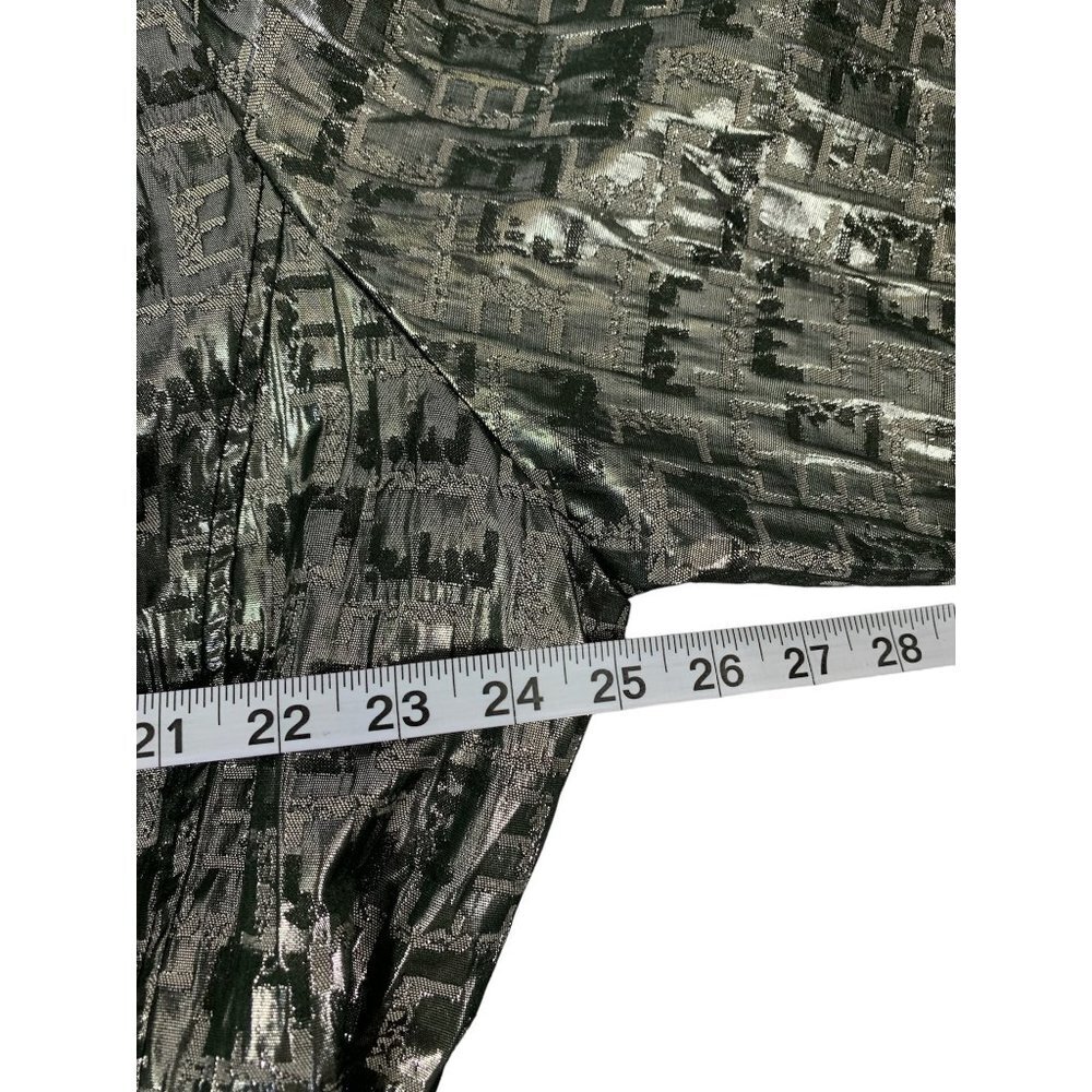 Ruby Rd. Women's Slithering Metallic Silver Cardi… - image 4